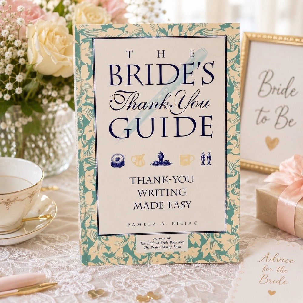 VTG 1988 Brides Thank You Guide Book Wedding Etiquette Thank You Letters